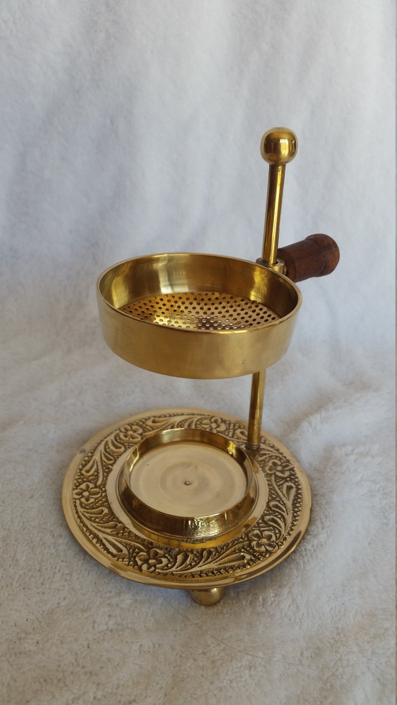 Brass Resin Frankincense Myrrh Incense Burner 12cm Tea Light Etsy