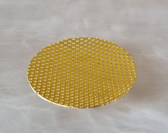 Mesh net attachment for brass incense burner Gold
