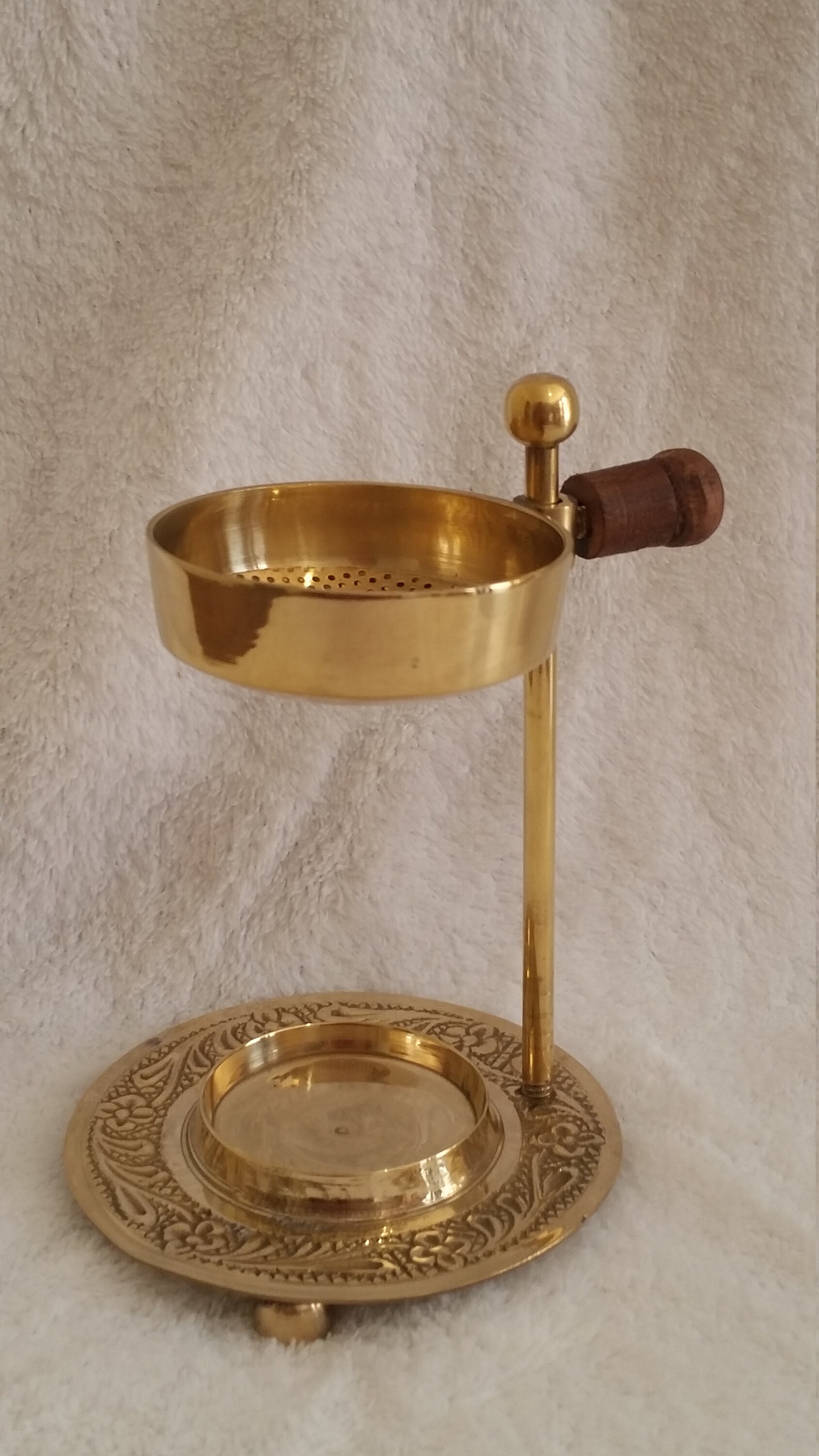 Brass Resin Frankincense Myrrh Incense Burner 12cm Tea Light Etsy