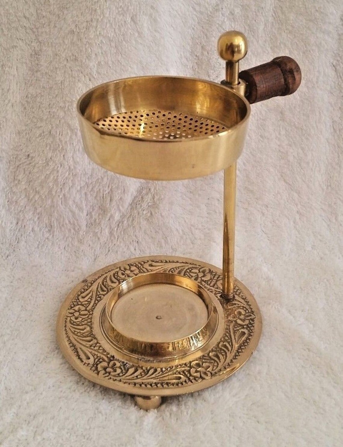 Brass Resin Frankincense Myrrh Incense Burner 12cm Tea Light Etsy