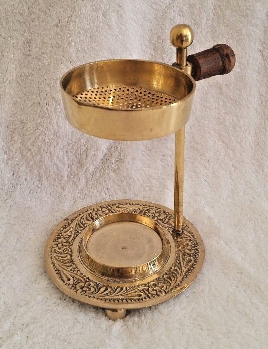 Brass Resin Frankincense Myrrh Incense Burner 12cm Tea Light Etsy