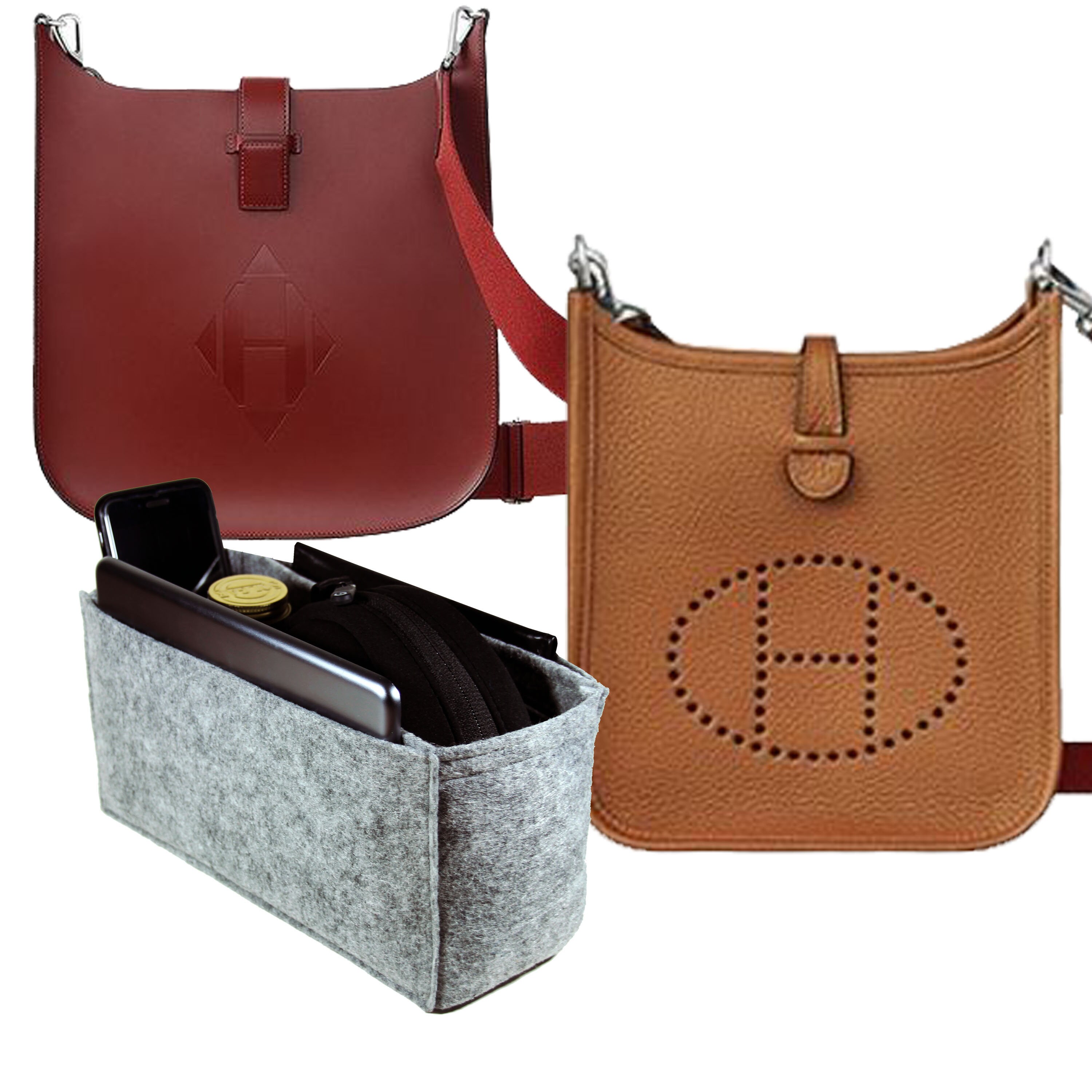 Hermes Evelyn 29 PM Tas Insert Organizer Purse Insert Slim Etsy