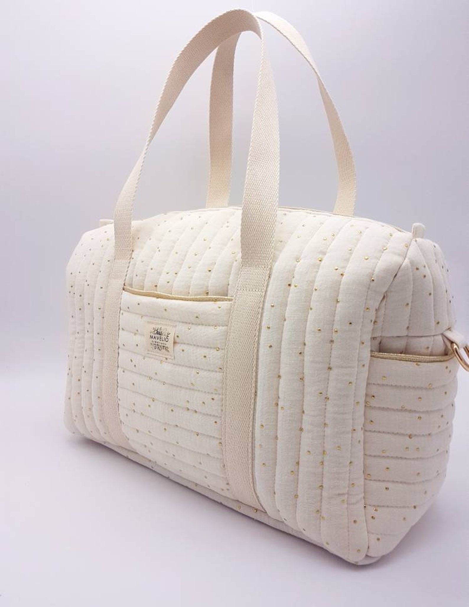 Sac à langer matelassé double gaze de coton ECRU - Etsy France