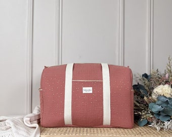 MARSALA double cotton gauze diaper bag