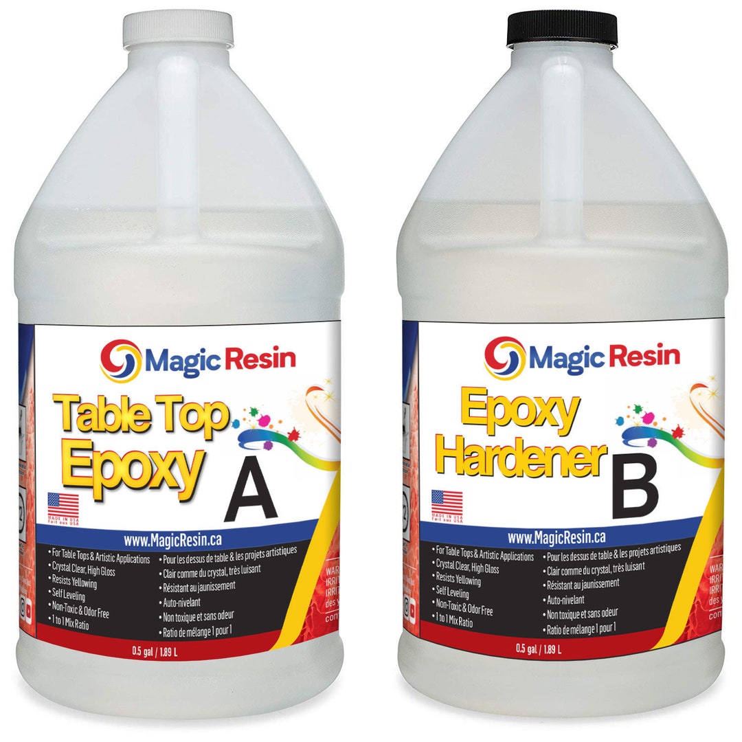 Magic Resin 1 Gallon Kit Premium Quality Clear Epoxy Free Express