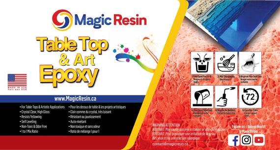 LET'S RESIN Bulk Epoxy Resin, 64 Oz Clear Resin, Super Clear Epoxy Resin,  Bubbles Free Great for Layered Casting Table Top Epoxy Resin 