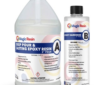 Hippie Crafter Epoxy Resin Kit 1 Gallon Clear