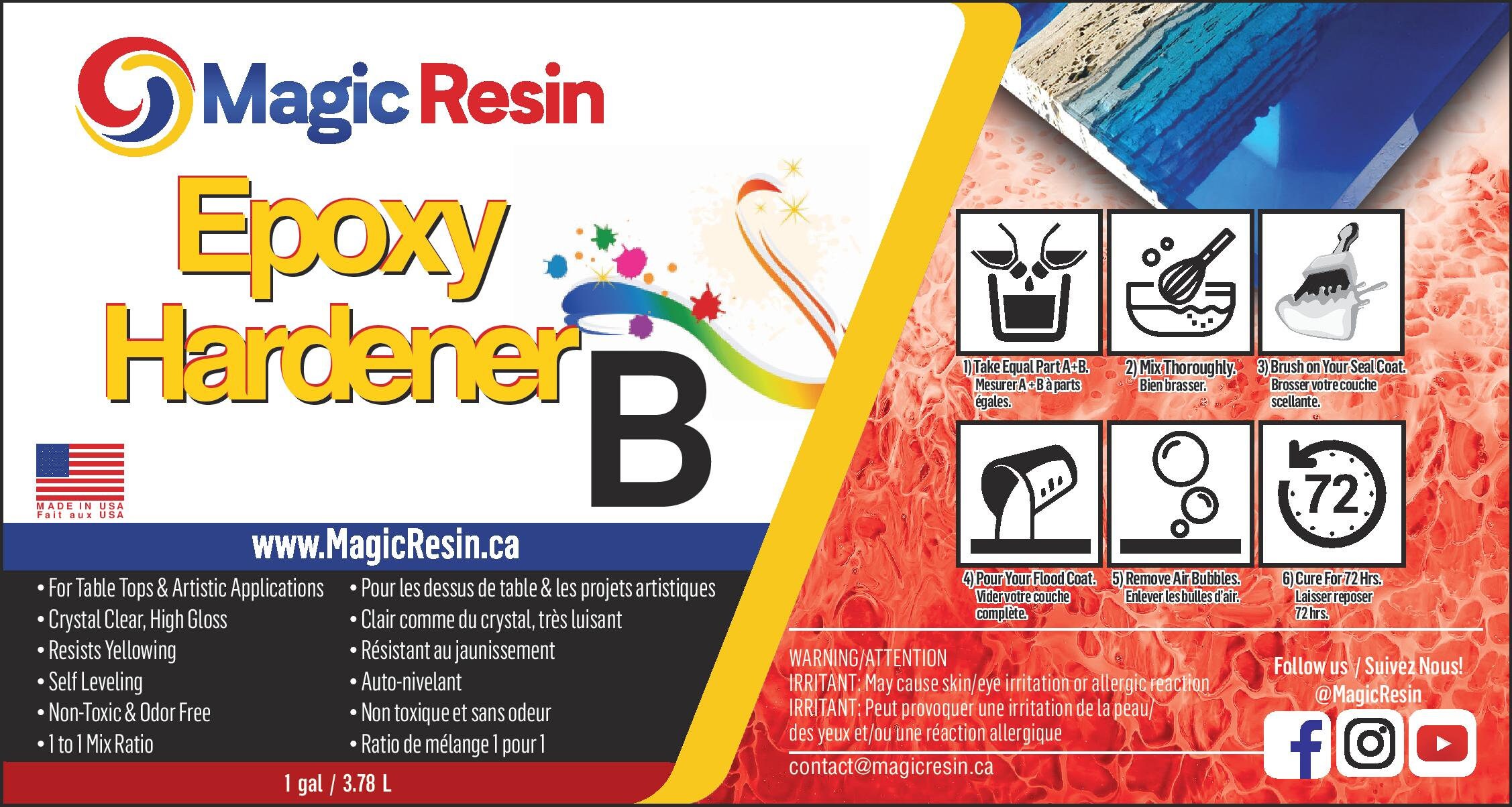 Magic Resin 2 Gallon Kit Premium Quality Clear Epoxy Free Express