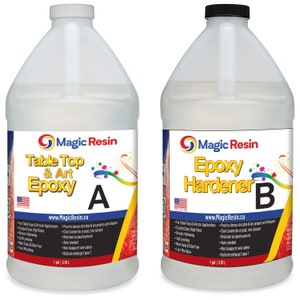 2 Gallon (7.6 L) | Table Top & Art Clear Epoxy Resin Kit | Free Express Shipping