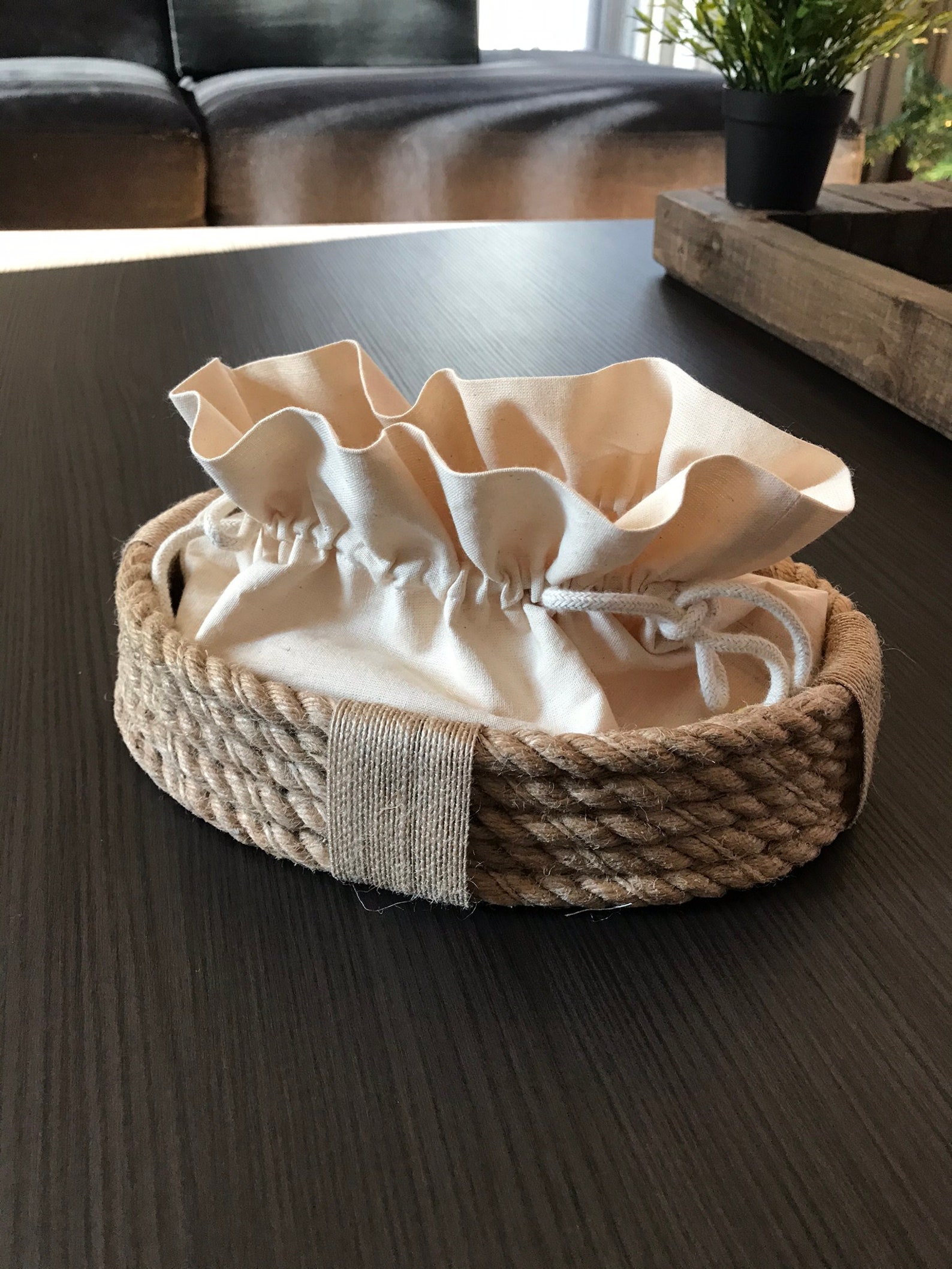 Handmade Bread Basket Bread Cover Rustic Hamper Food Cover Etsy