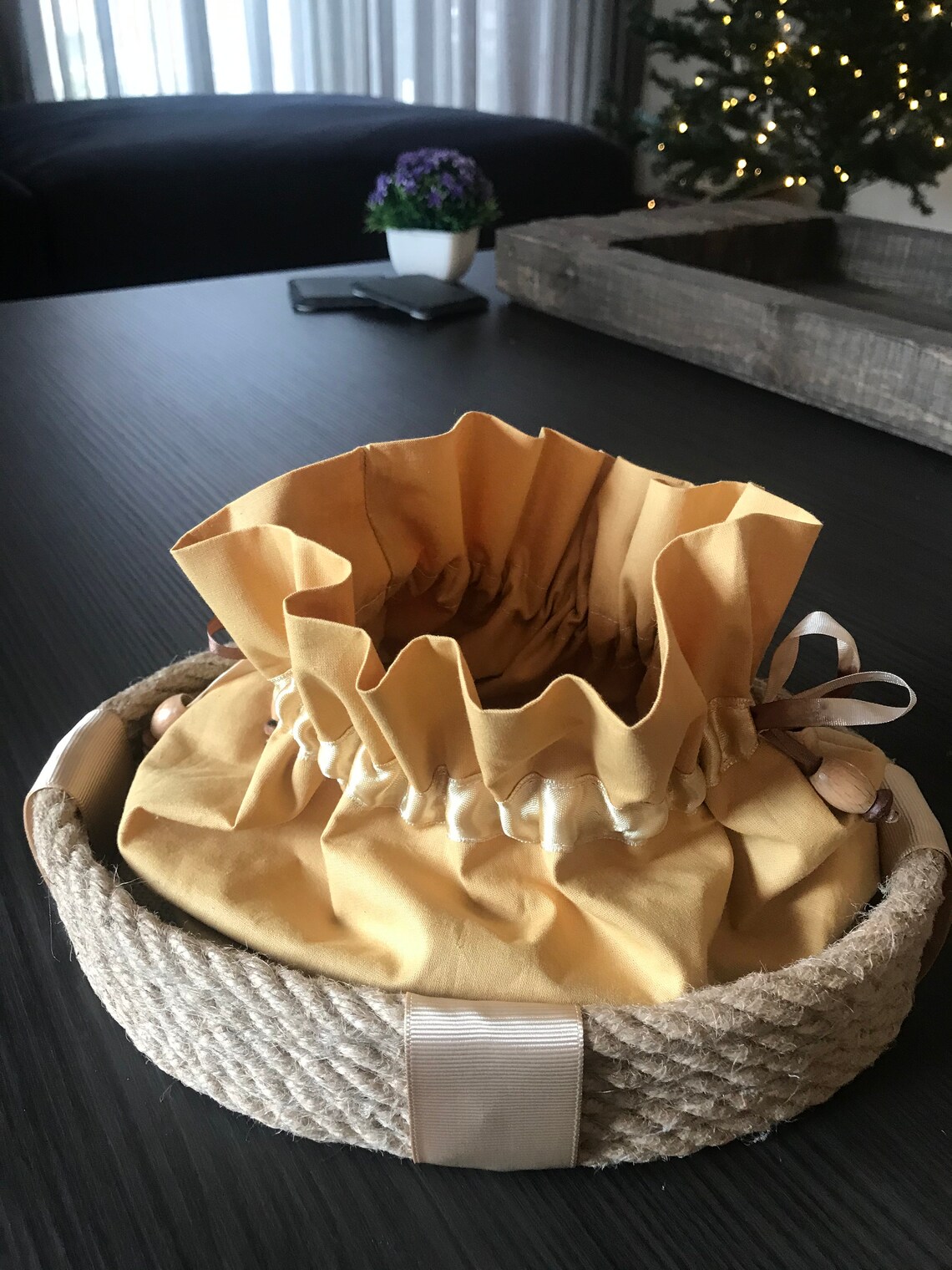 Handmade Bread Basket Rustic Bread Cover Vintage Hamper Etsy