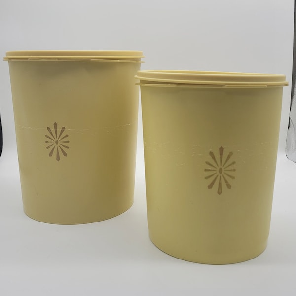 Vintage Tupperware Large Storage Canisters with Lids