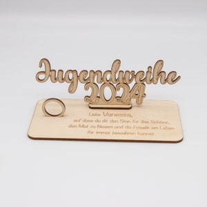 Geldgeschenk Jugendweihe 2024 aus Holz personalisiert 画像 6