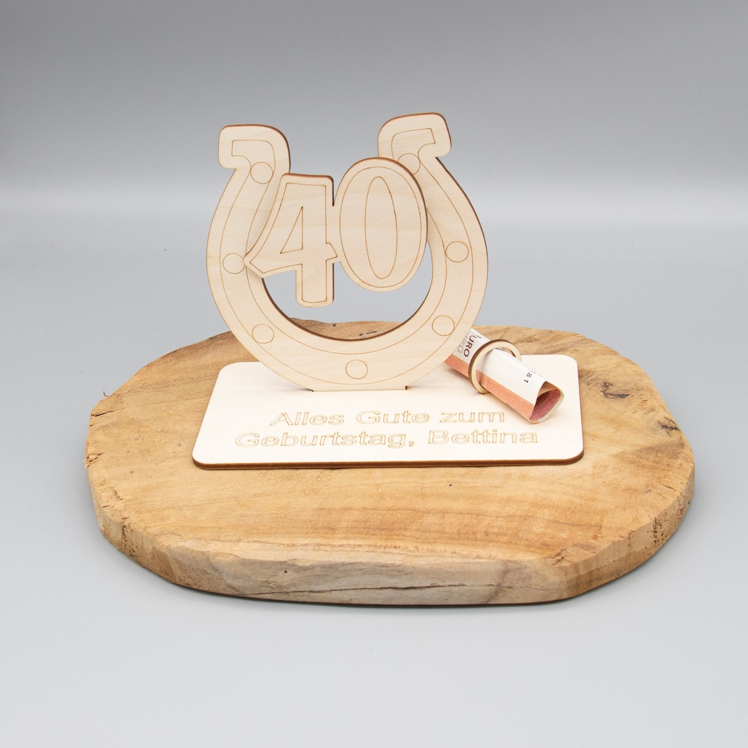 Geldgeschenk 40.geburtstag Personalisierbar Etsy