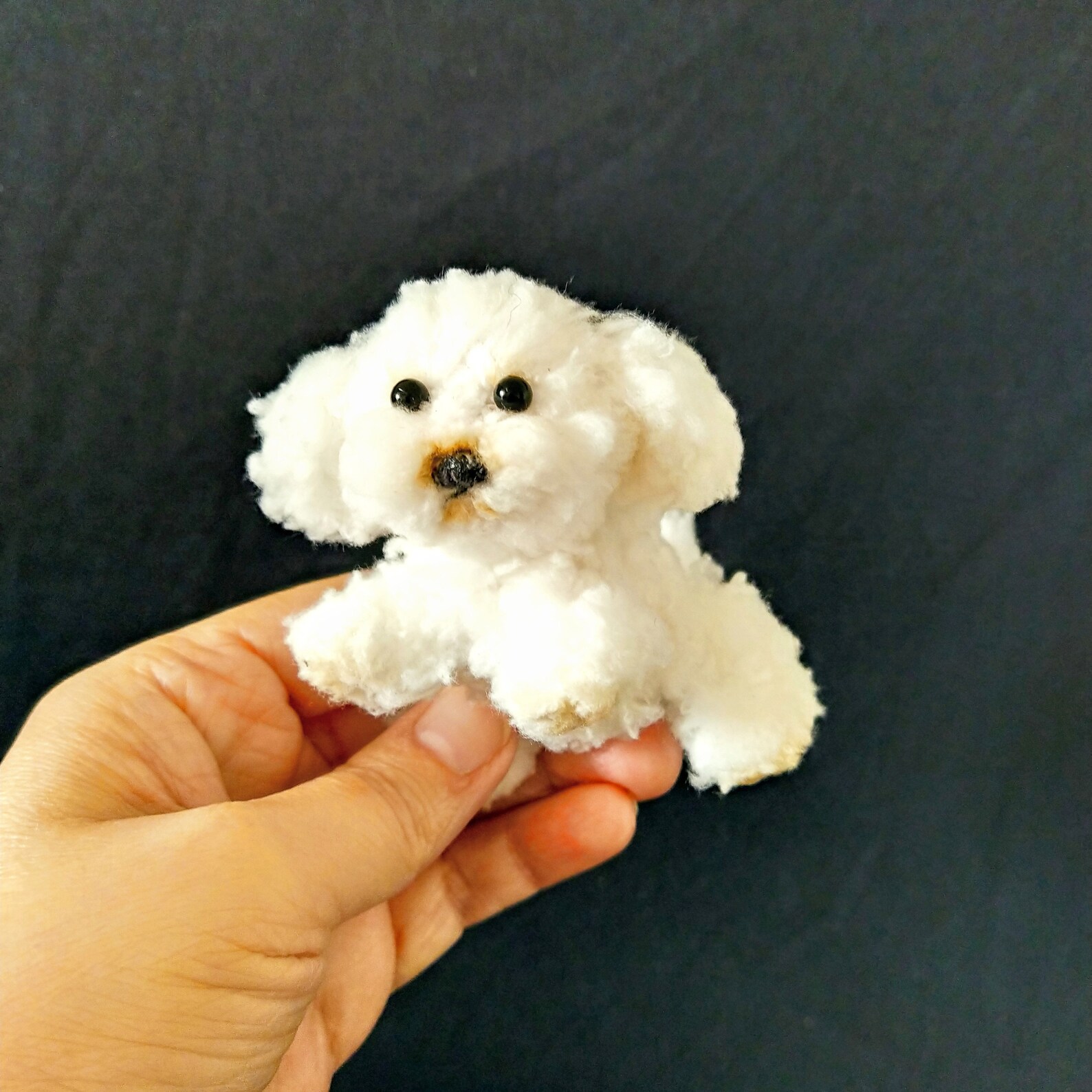 Kleiner Welpe Lapdog weißer Hund flauschiger Welpe für Etsy