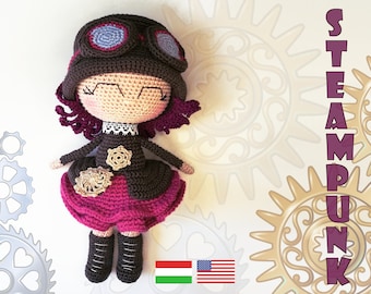 Patroon gehaakte steampunkpop: cyberpunk-amigurumi (pdf)