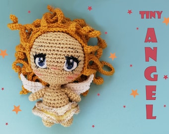 Haakpatroon kleine engel: amigurumi-kerstornament (pdf-patroon)
