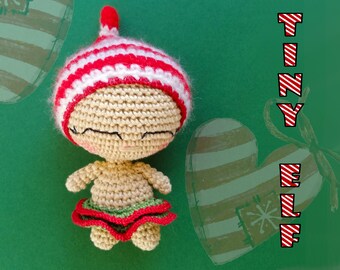 Haakpatroon kleine elf: amigurumi wintervriend (pdf-patroon)