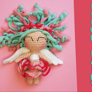 Fleur Fairy Crochet PATTERN, Amigurumi PATTERN, Fairy pattern, angel pattern. Amigurumi crochet pattern, Cupid pattern, Valentine s present