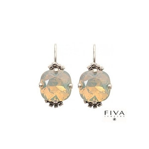 Fiva Basic Earrings Lightgrey Opal,60392, 1Coup