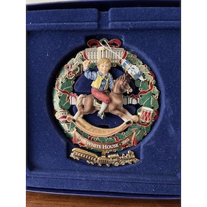 The White House, Christmas Ornament 2003, Rocking Horse Historical Association