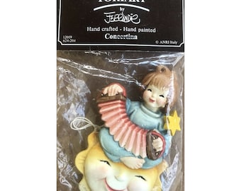 Vintage Toriart Ferrandie Hand Crafted Hand Painted Ornament Anri Italy NIP