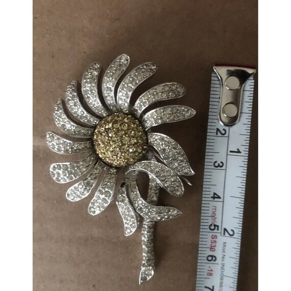 JOMAZ Puffy Black White Enamel Clear Rhinestone Brooch Pin Gold Tone  Vintage Joseph Mazer Signed - Etsy