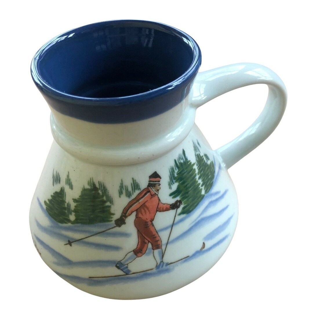 Vintage Otagiri Wide Bottom Coffee Mug Ruth Pengal Alpine Etsy