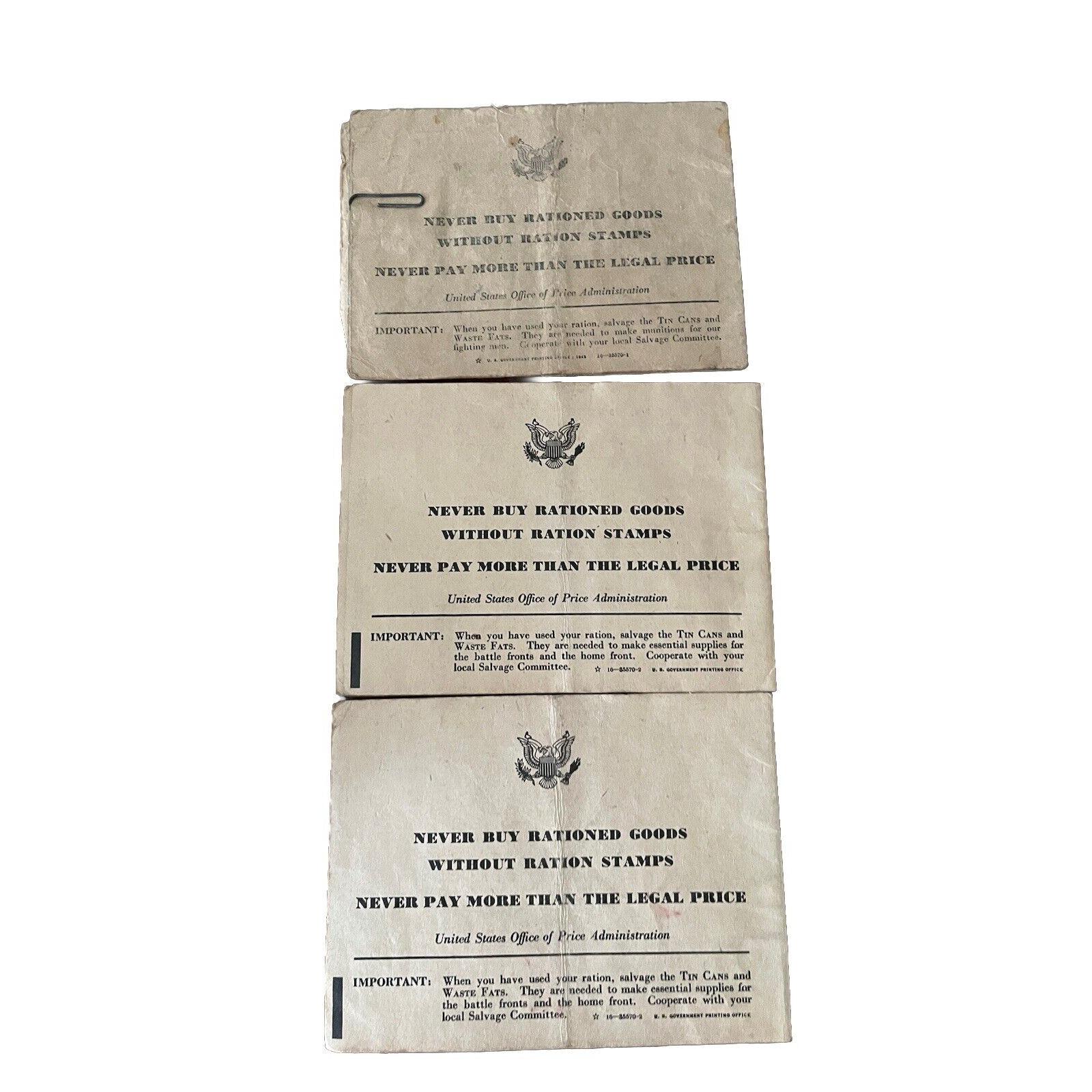 WW2 1945 War Ration Book Number 4 Conservative Ration Books Set of 3 - Etsy