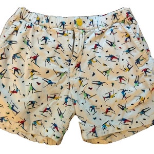 Vintage Men’s Chubbies Yard Sale On Chub  Multi Color Mountain Skier Shorts S