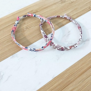 Double-turn liberty cotton cord bracelet with sliding knots • Refill for your bracelets with medals