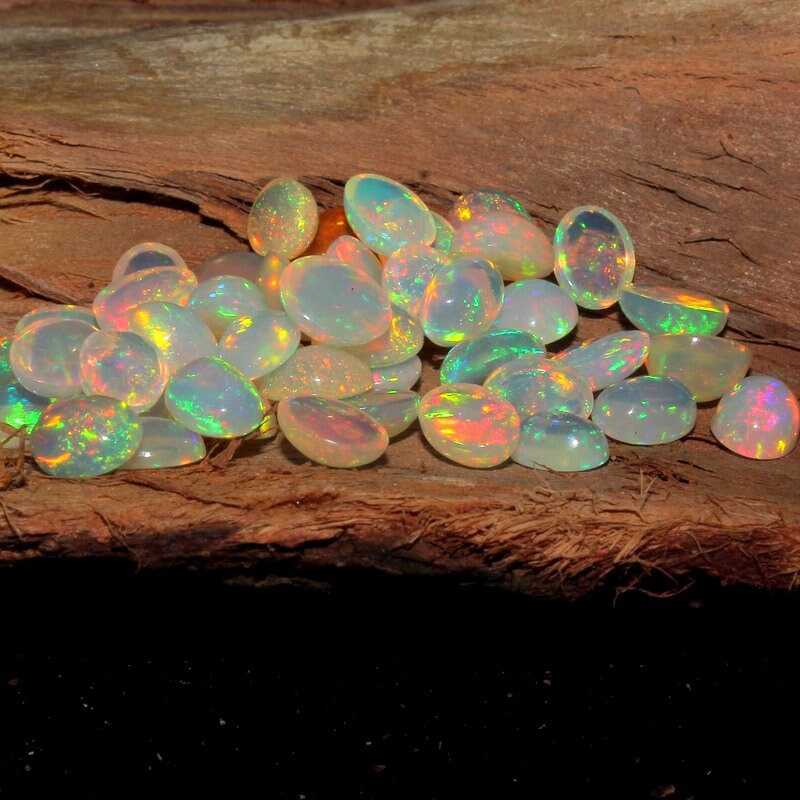 Natural Ethiopian Opal 10x12 MM Calibrated Welo Fire Loose Opal Gemstone