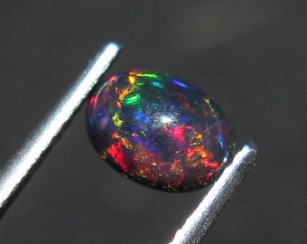 7x5 mm Natural Ethiopian Welo Fire Opal Oval Cabochon Loose Gemstone #139
