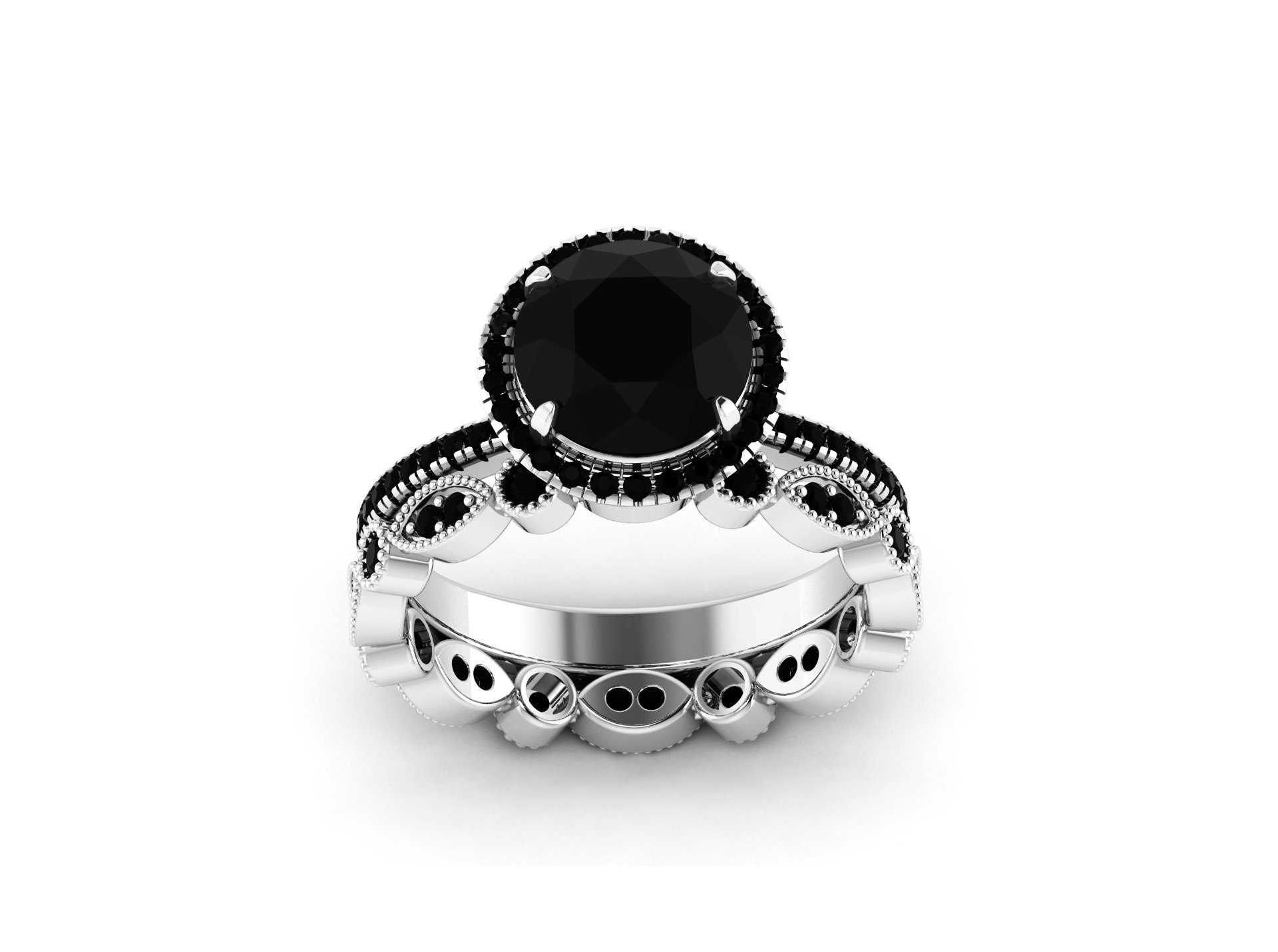 black onyx engagement ring sets black onyx engagement ring sets