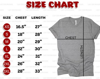 Gildan 64000 Size Chart Gildan Size Chart T Shirt Mock Up Etsy