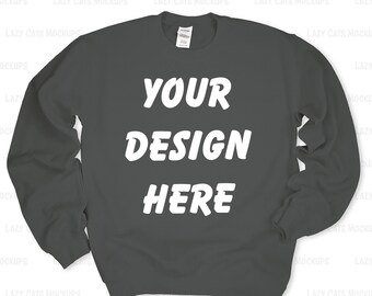 Orange Gildan 18000 Mockup Sweatshirt Mock Up Women Mock Etsy