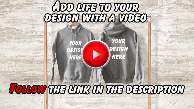 Download Grey Hoodie Mock Up Back Front on Hanger Image Adult Sport ...