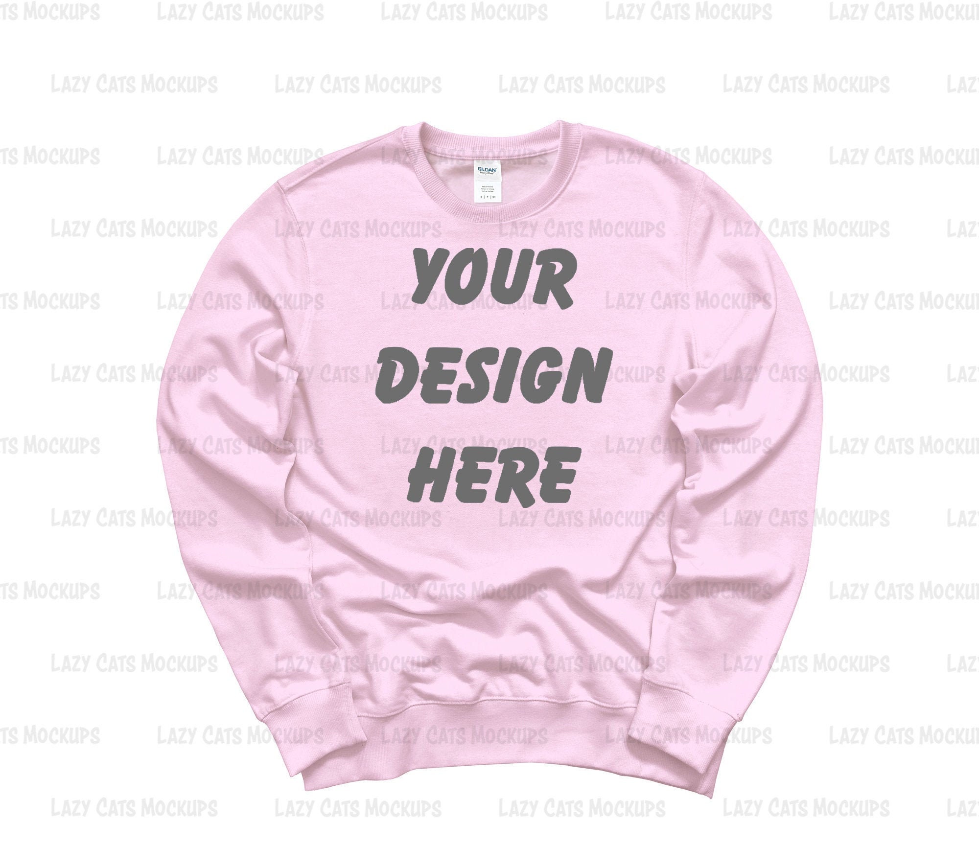 gildan 18000 light pink