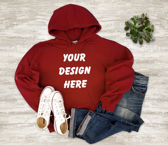Cardinal red hoodie top