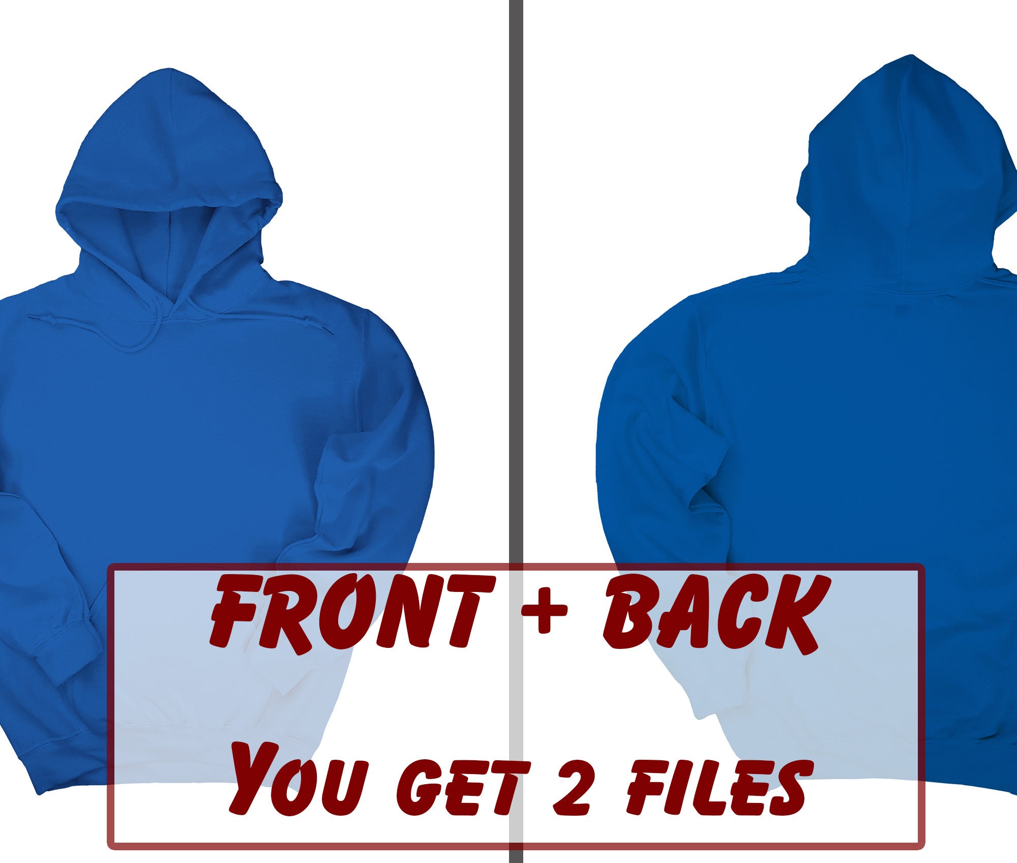 blue gildan hoodie