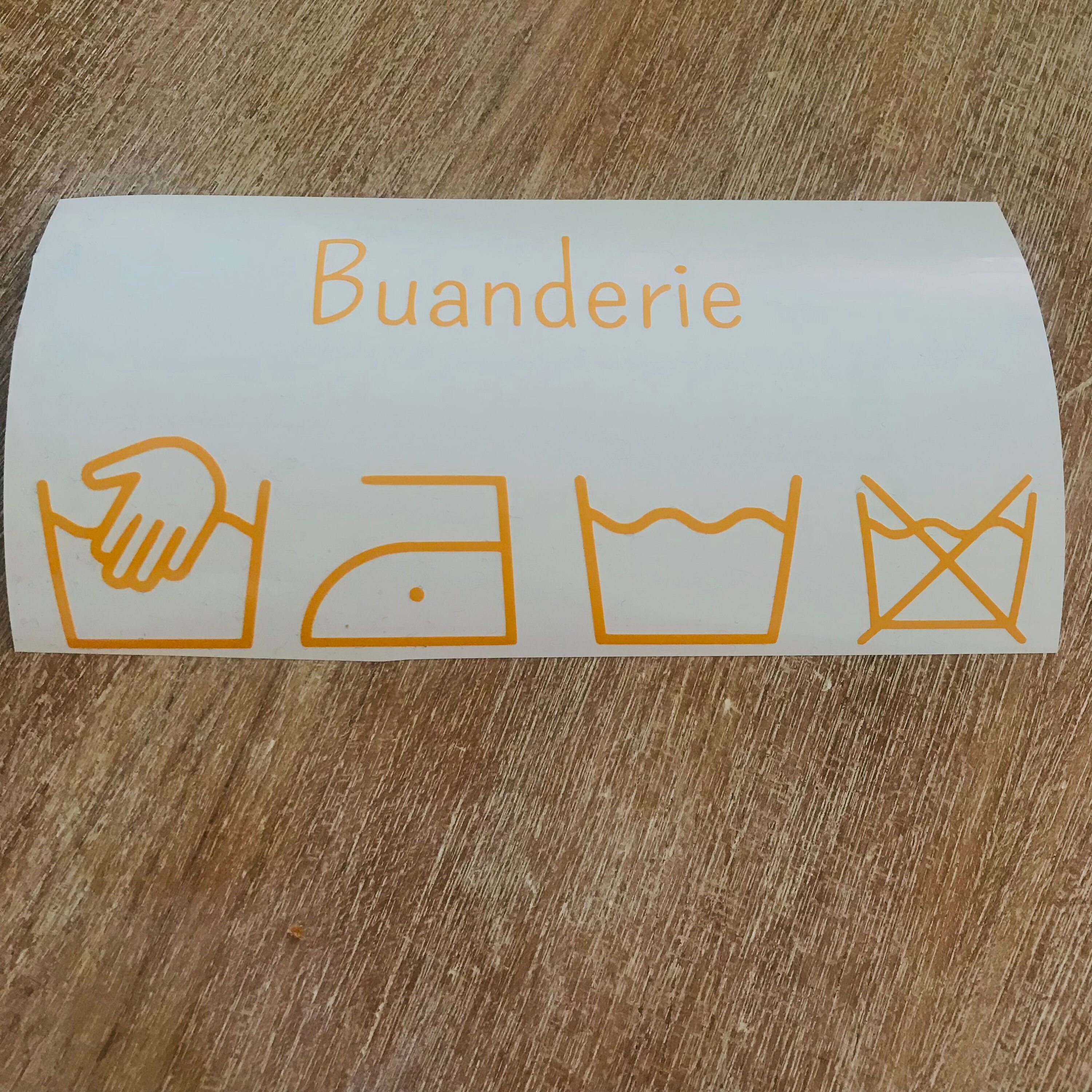 Étiquette Vinyle Pour Organiser La Buanderie