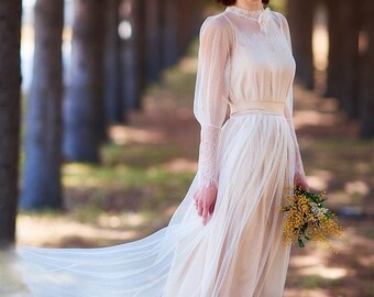 rustic vintage wedding dress