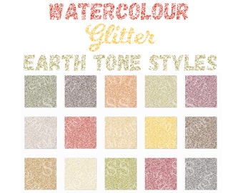 Photoshop Styles - Designer Glitter - BLING - Photoshop Style files containing 15 unique Watercolour Styles to add to  your pictures or Text