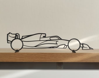 Formula Car Sculpture | Wall Desk Line Art Home Decor (made of plastic)