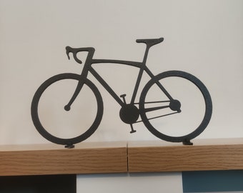 Road bike | Cycling | Wire Frame Style Sculpture (made of plastic) | Home Decoration / Decor | Wall Art | Gift | Desk Toy