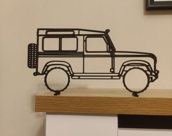 Land Rover Verkauf & Service, Retro Replik Vintage Stil Metallschild