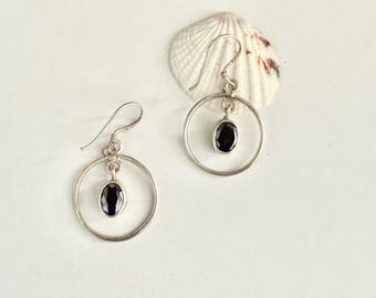 Zirkon Ohrringe 925 Sterling Silber | Elegante Edelstein Ohrringe | Minimalist Schmuck Geschenk