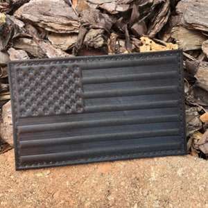 American Flag Leather Patch