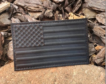 American Flag Leather Patch
