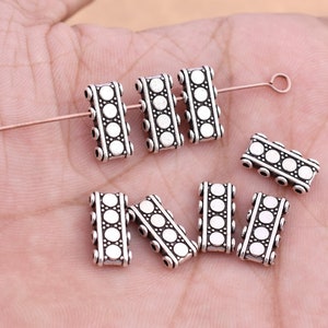 14個-13 x 6 mm 4ストランドシルバースペーサーバー ジュエリー製作用 4ストランドセパレーターバー、4穴シルバーメッキスペーサーバー、ペーサーバー